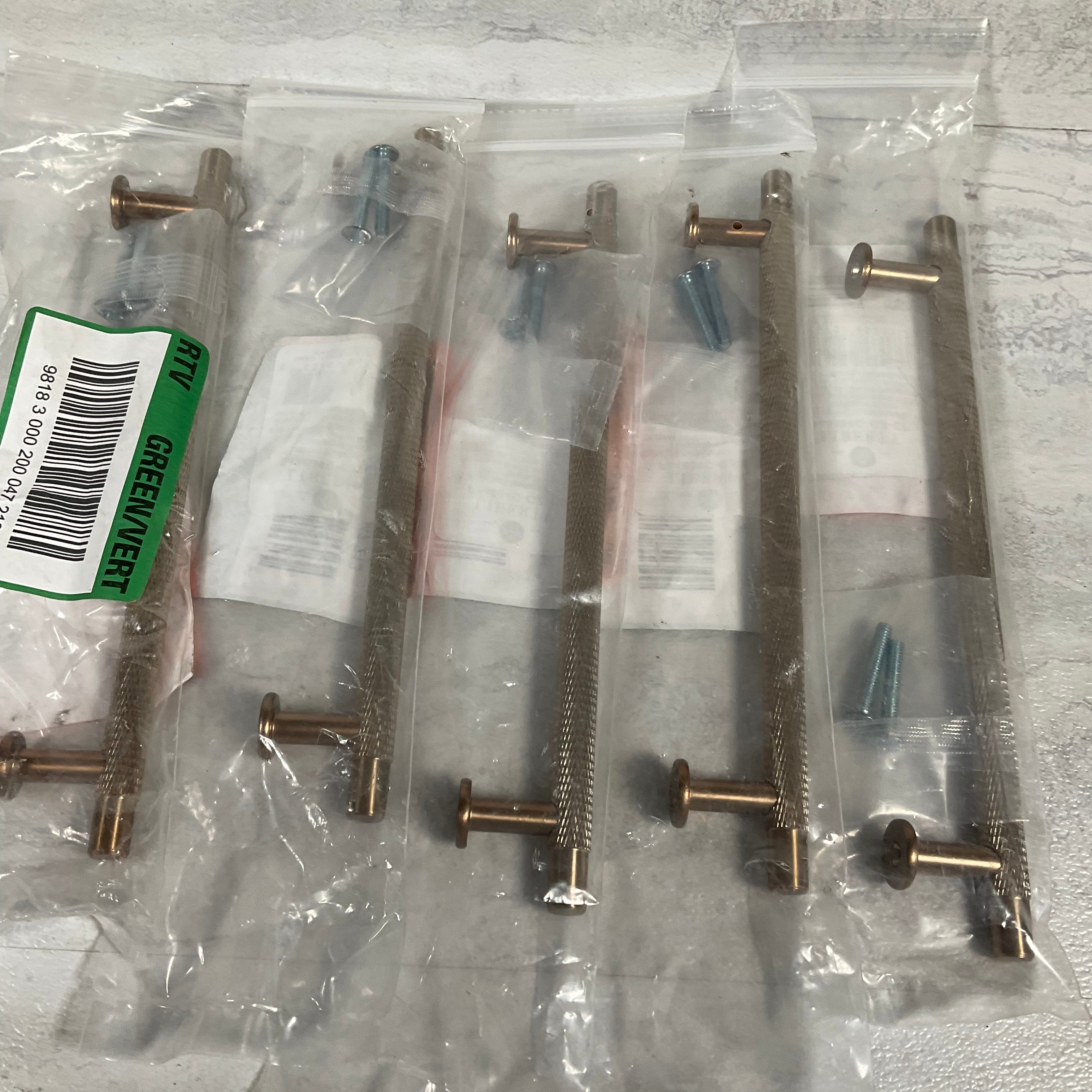 (Lot of 5) Liberty Knurled 5-1/16 in. (128 mm) Champagne Bronze Bar Drawer Pull (7457373946094)